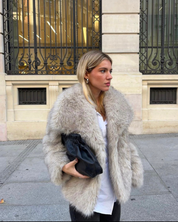 Faux fur jacket