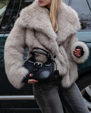 Faux fur jacket