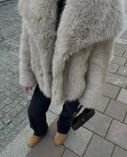 Faux fur jacket